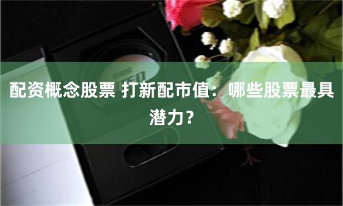 配资概念股票 打新配市值：哪些股票最具潜力？